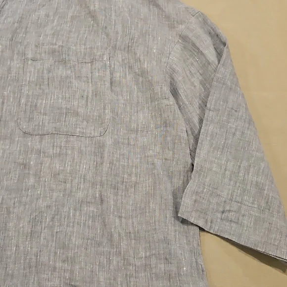 J Jill linen tunic top blue Grey Size XL - Picture 6 of 11